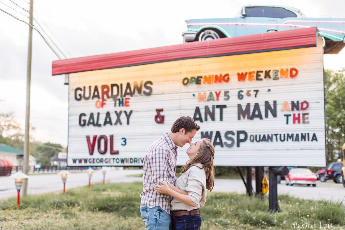 Georgetown, Drive-In Theater | Zoe & Chris Engagement Session | Indiana Wedding Photographer Session